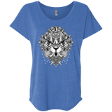T-Shirts Vintage Royal / X-Small Tiger Mandala Triblend Dolman Sleeve