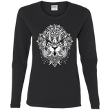 T-Shirts Black / S Tiger Mandala Women's Long Sleeve T-Shirt