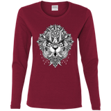 T-Shirts Cardinal / S Tiger Mandala Women's Long Sleeve T-Shirt