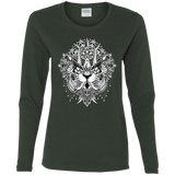 T-Shirts Forest / S Tiger Mandala Women's Long Sleeve T-Shirt