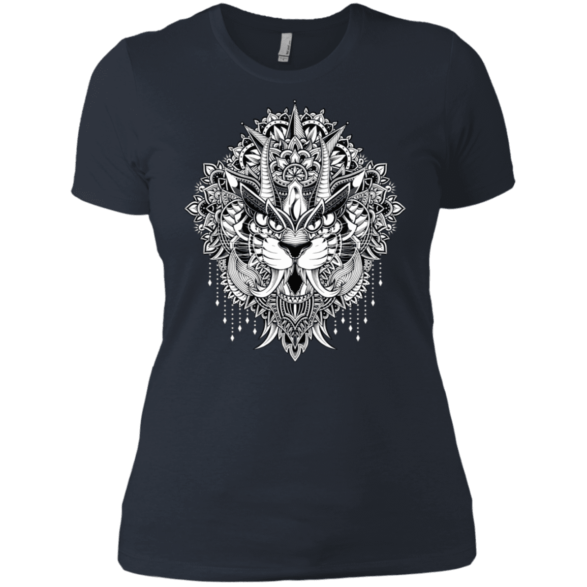 T-Shirts Indigo / X-Small Tiger Mandala Women's Premium T-Shirt