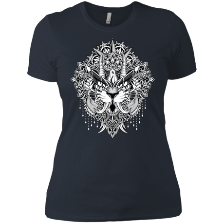 T-Shirts Indigo / X-Small Tiger Mandala Women's Premium T-Shirt