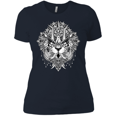 T-Shirts Midnight Navy / X-Small Tiger Mandala Women's Premium T-Shirt