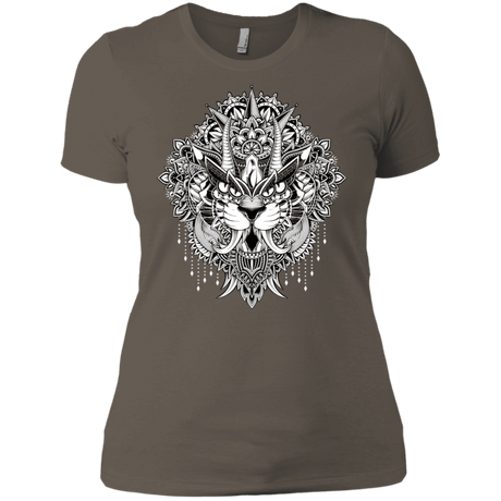 T-Shirts Warm Grey / X-Small Tiger Mandala Women's Premium T-Shirt