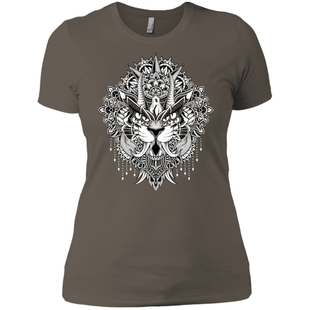 T-Shirts Warm Grey / X-Small Tiger Mandala Women's Premium T-Shirt