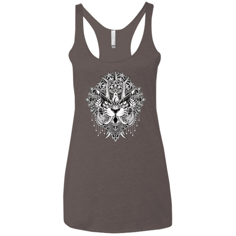 T-Shirts Macchiato / X-Small Tiger Mandala Women's Triblend Racerback Tank