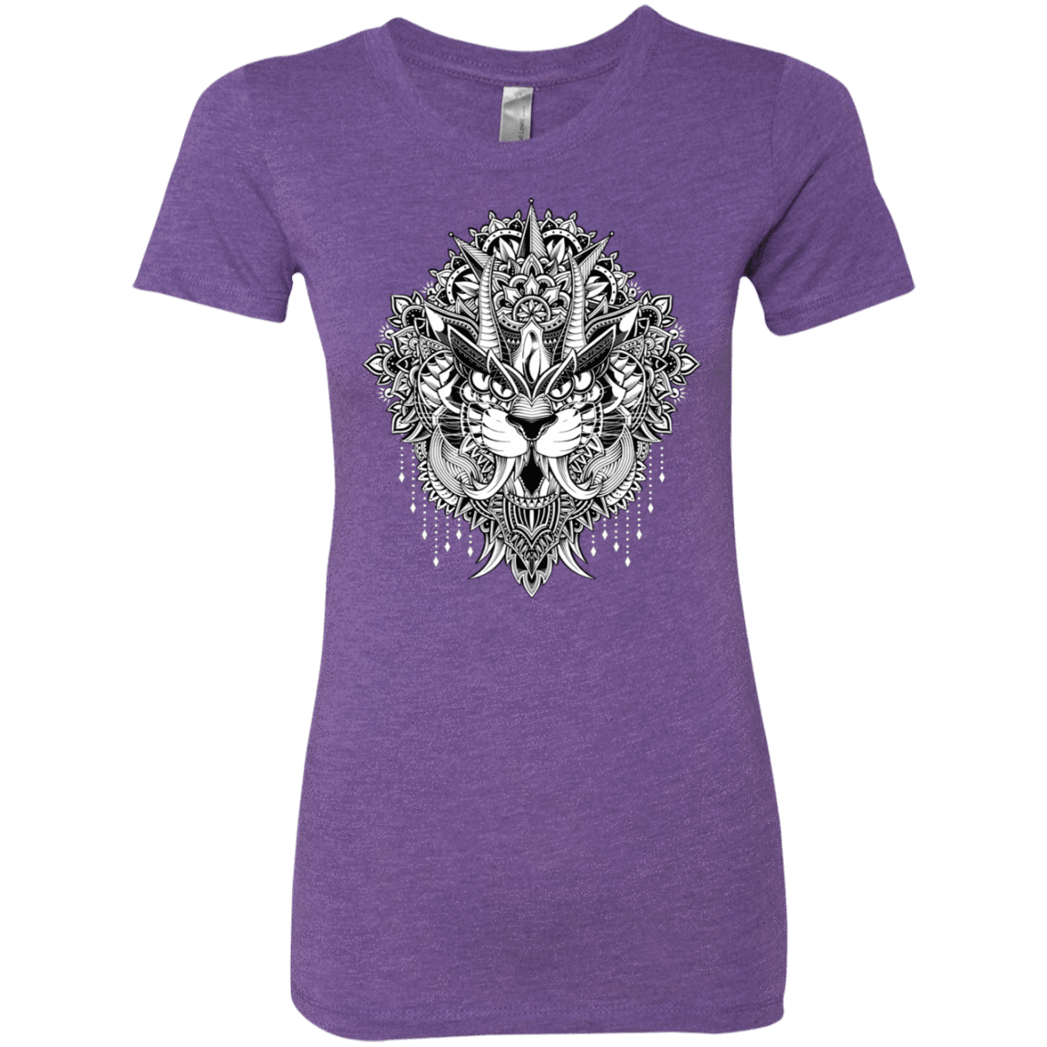 T-Shirts Purple Rush / S Tiger Mandala Women's Triblend T-Shirt