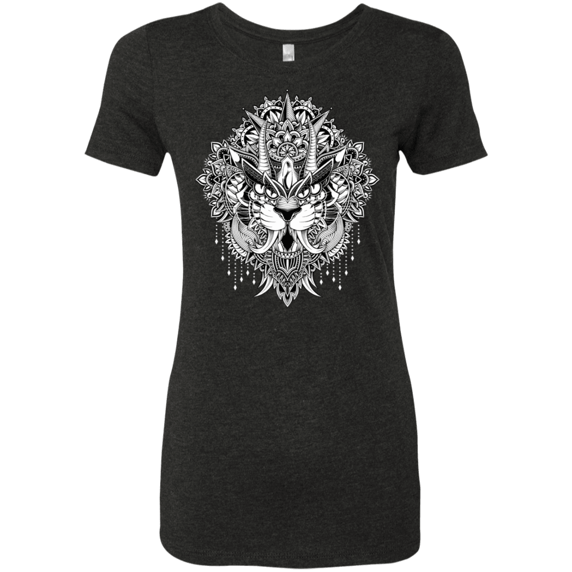 T-Shirts Vintage Black / S Tiger Mandala Women's Triblend T-Shirt