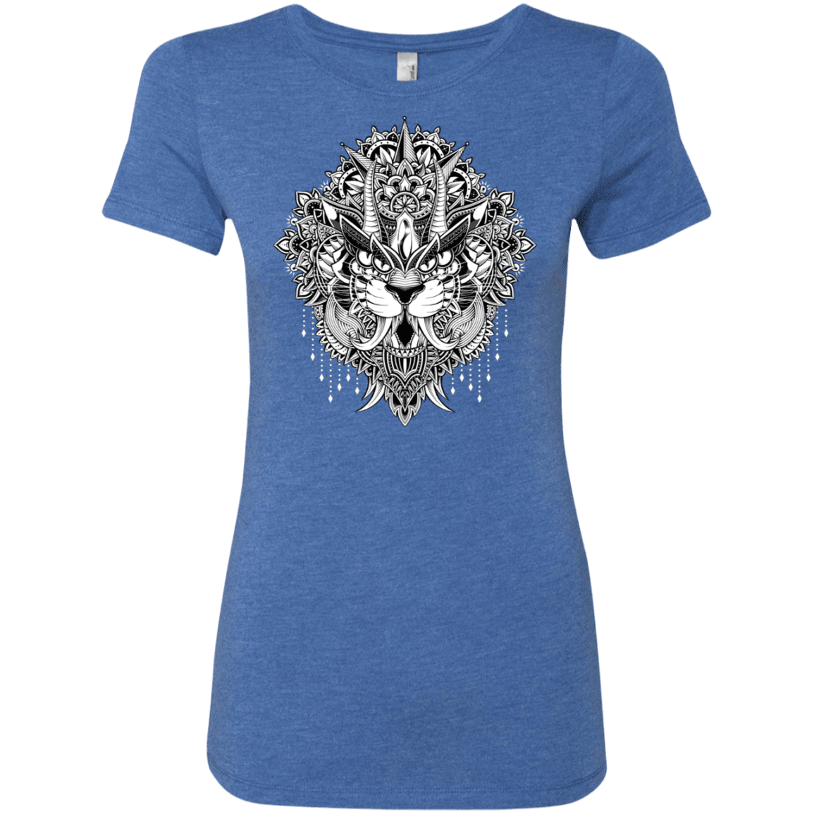 T-Shirts Vintage Royal / S Tiger Mandala Women's Triblend T-Shirt
