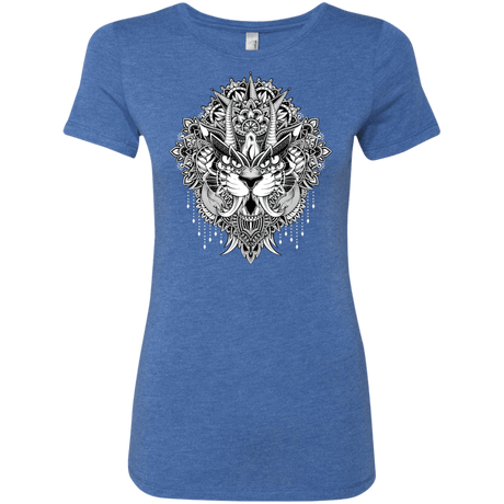 T-Shirts Vintage Royal / S Tiger Mandala Women's Triblend T-Shirt