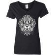 T-Shirts Black / S Tiger Mandala Women's V-Neck T-Shirt