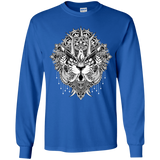 T-Shirts Royal / YS Tiger Mandala Youth Long Sleeve T-Shirt