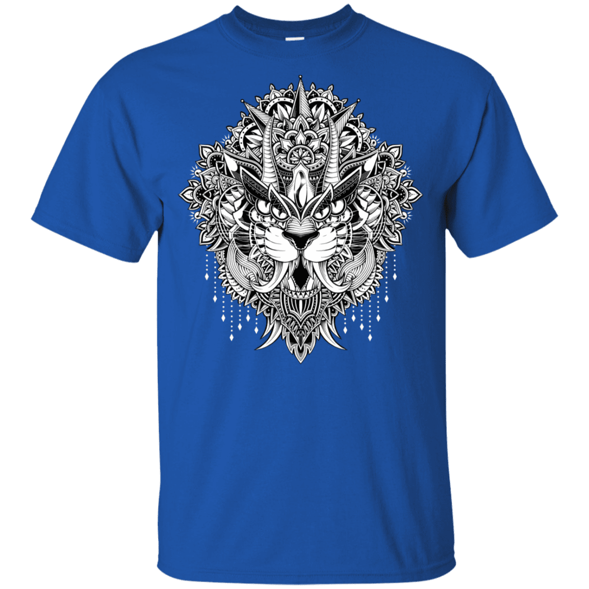 T-Shirts Royal / YXS Tiger Mandala Youth T-Shirt