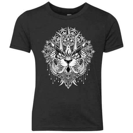T-Shirts Vintage Black / YXS Tiger Mandala Youth Triblend T-Shirt