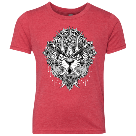 T-Shirts Vintage Red / YXS Tiger Mandala Youth Triblend T-Shirt