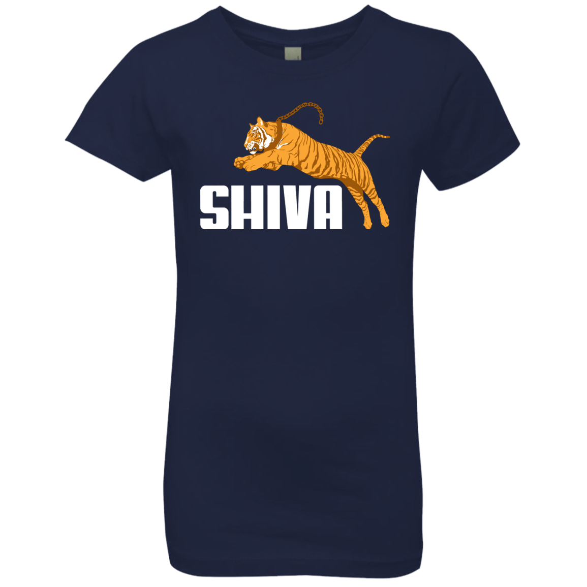 T-Shirts Midnight Navy / YXS Tiger Pal Girls Premium T-Shirt