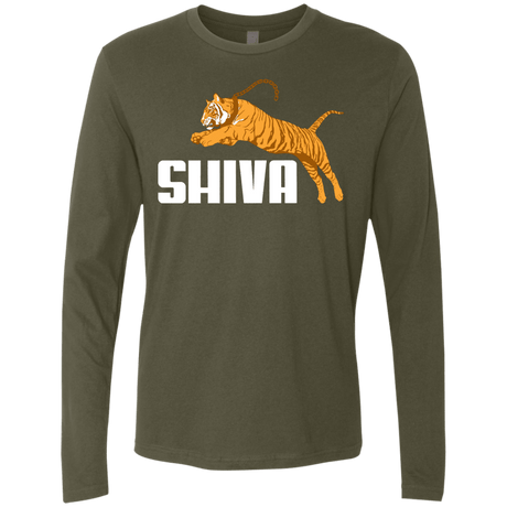 T-Shirts Military Green / Small Tiger Pal Men's Premium Long Sleeve