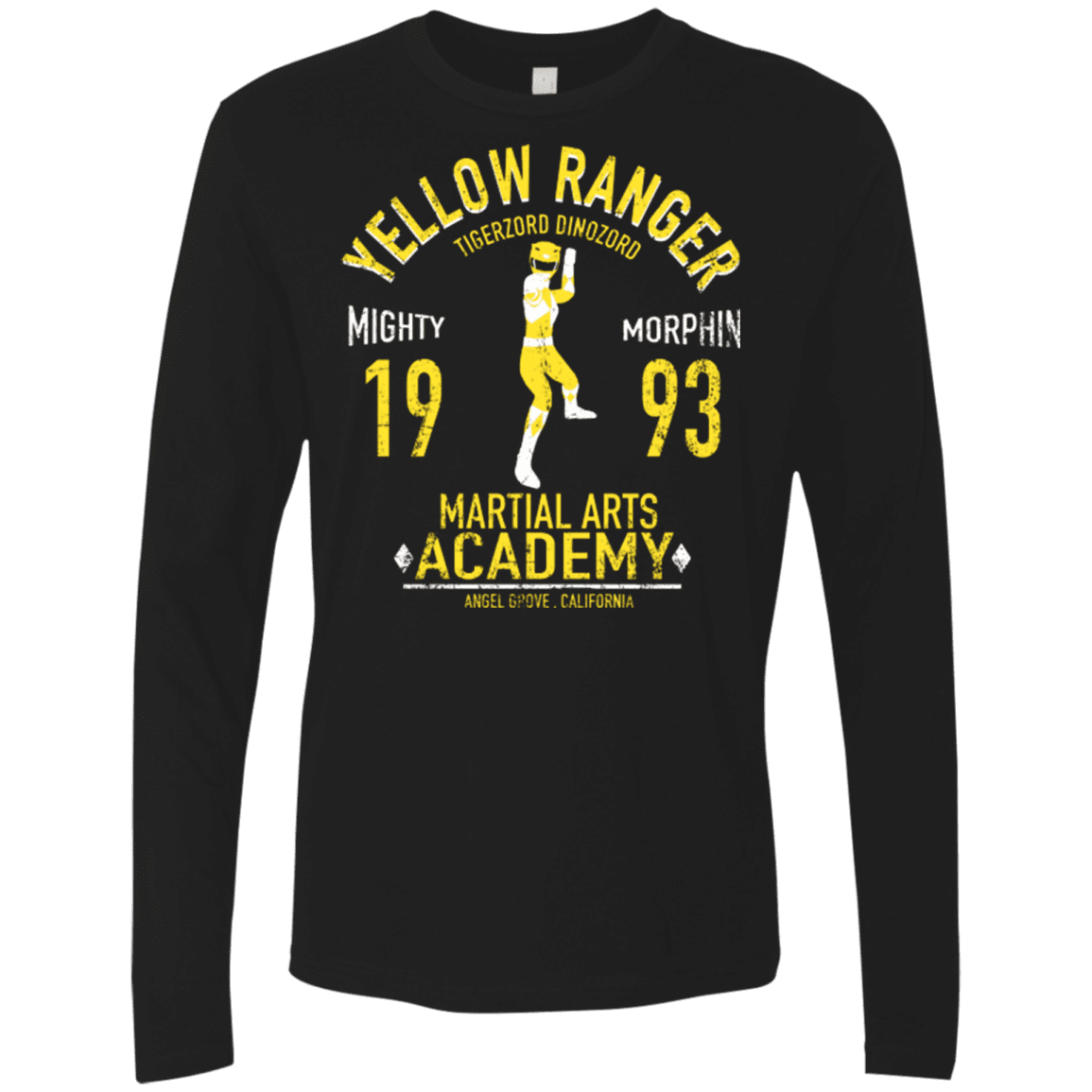 T-Shirts Black / Small Tiger Ranger Men's Premium Long Sleeve