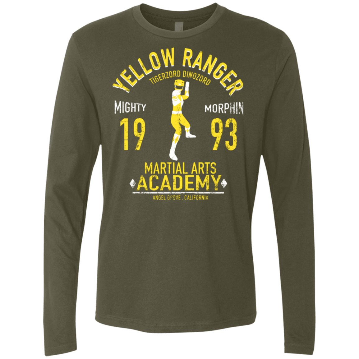 T-Shirts Military Green / Small Tiger Ranger Men's Premium Long Sleeve