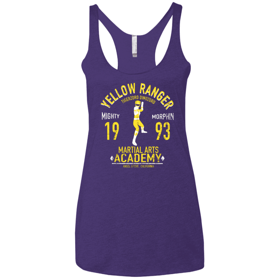 T-Shirts Purple / X-Small Tiger Ranger Women's Triblend Racerback Tank