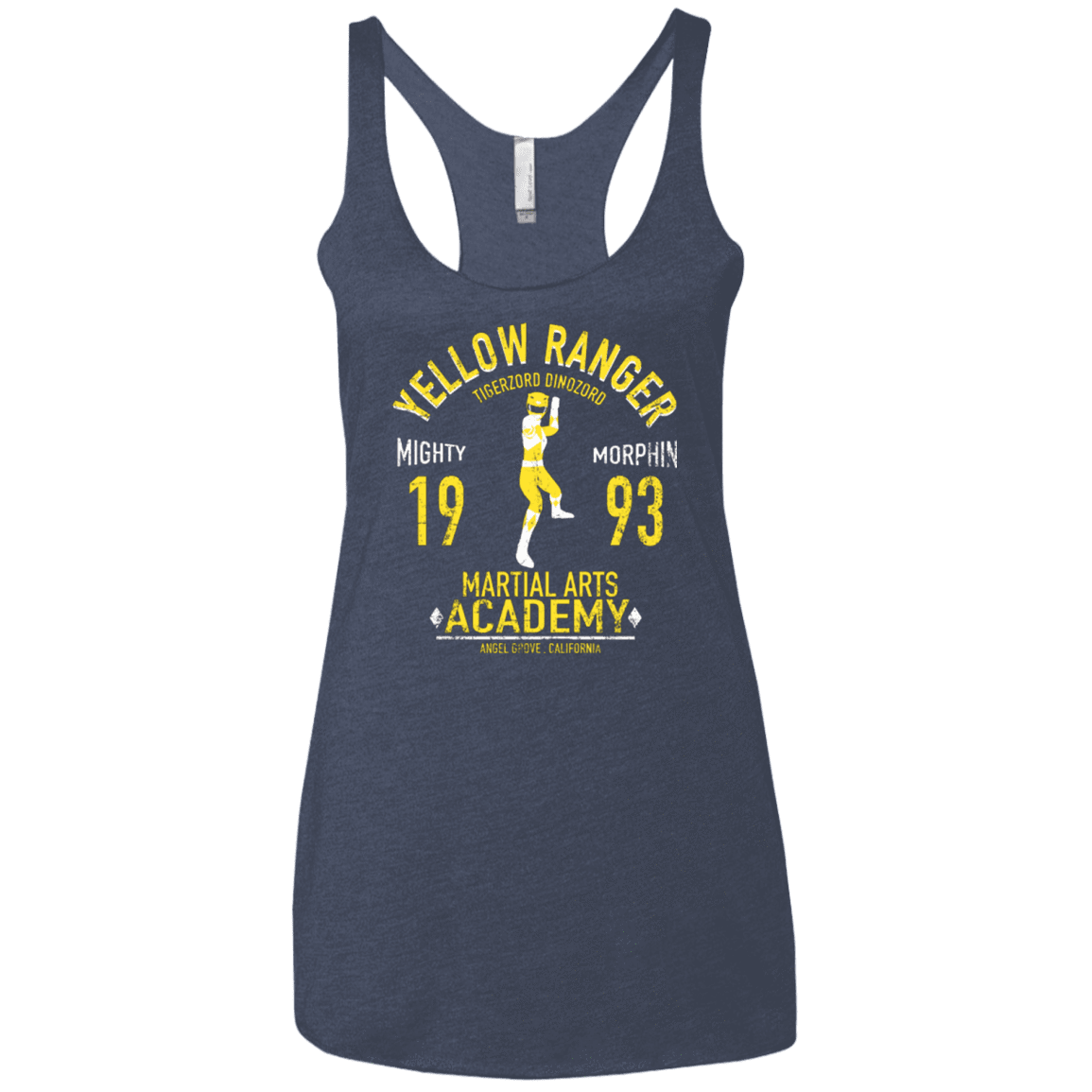 T-Shirts Vintage Navy / X-Small Tiger Ranger Women's Triblend Racerback Tank