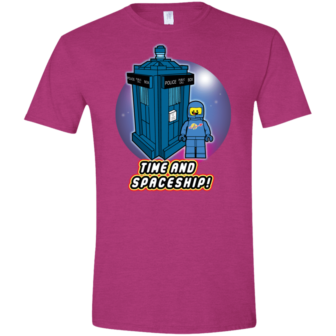 T-Shirts Antique Heliconia / S Time and Spaceship Men's Semi-Fitted Softstyle