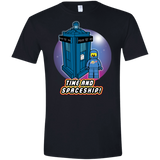T-Shirts Black / X-Small Time and Spaceship Men's Semi-Fitted Softstyle