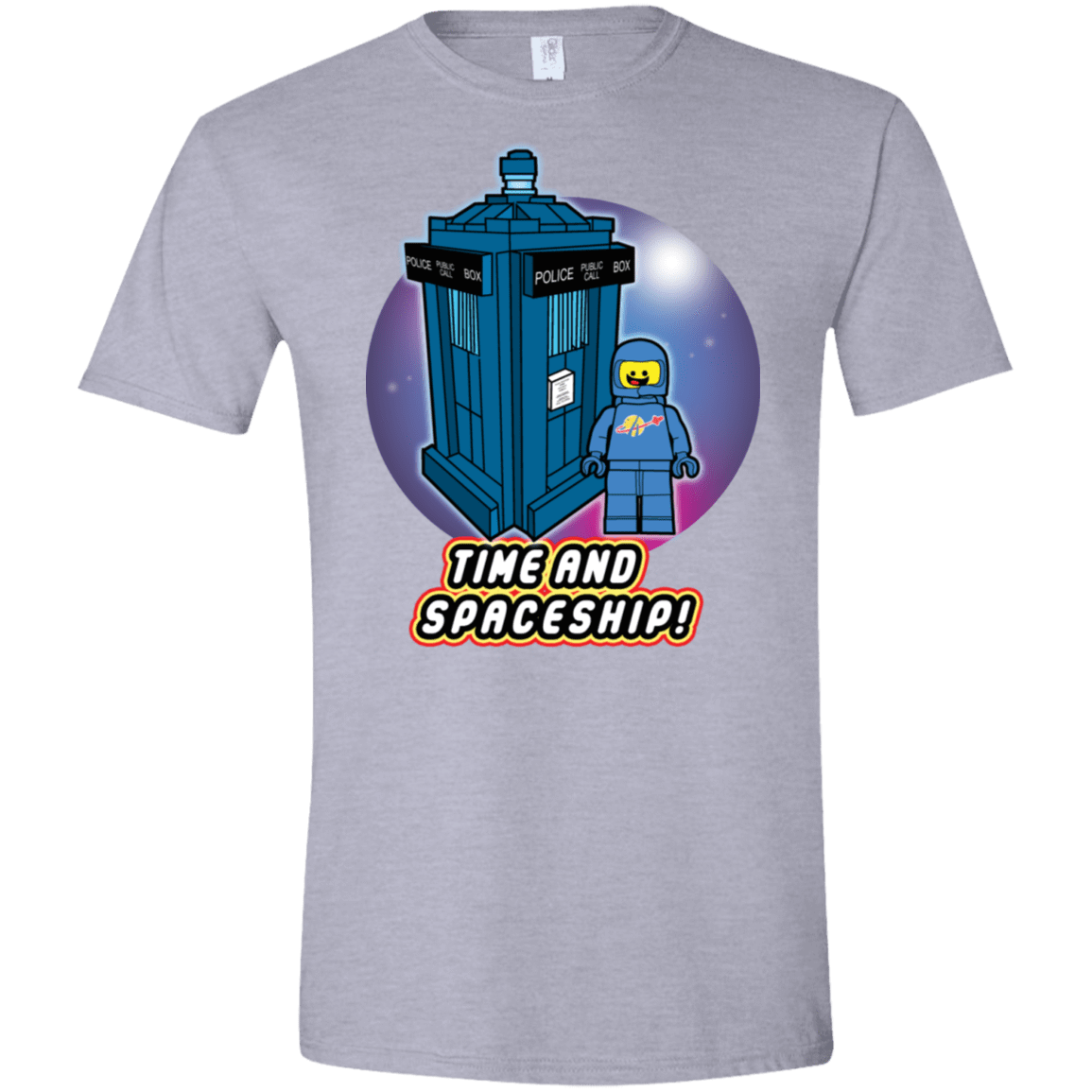T-Shirts Sport Grey / X-Small Time and Spaceship Men's Semi-Fitted Softstyle