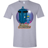 T-Shirts Sport Grey / X-Small Time and Spaceship Men's Semi-Fitted Softstyle