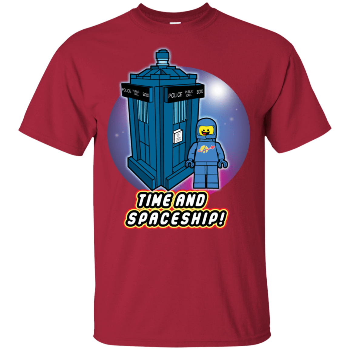 T-Shirts Cardinal / S Time and Spaceship T-Shirt