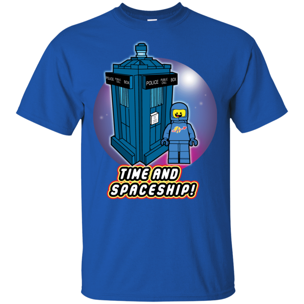 T-Shirts Royal / S Time and Spaceship T-Shirt