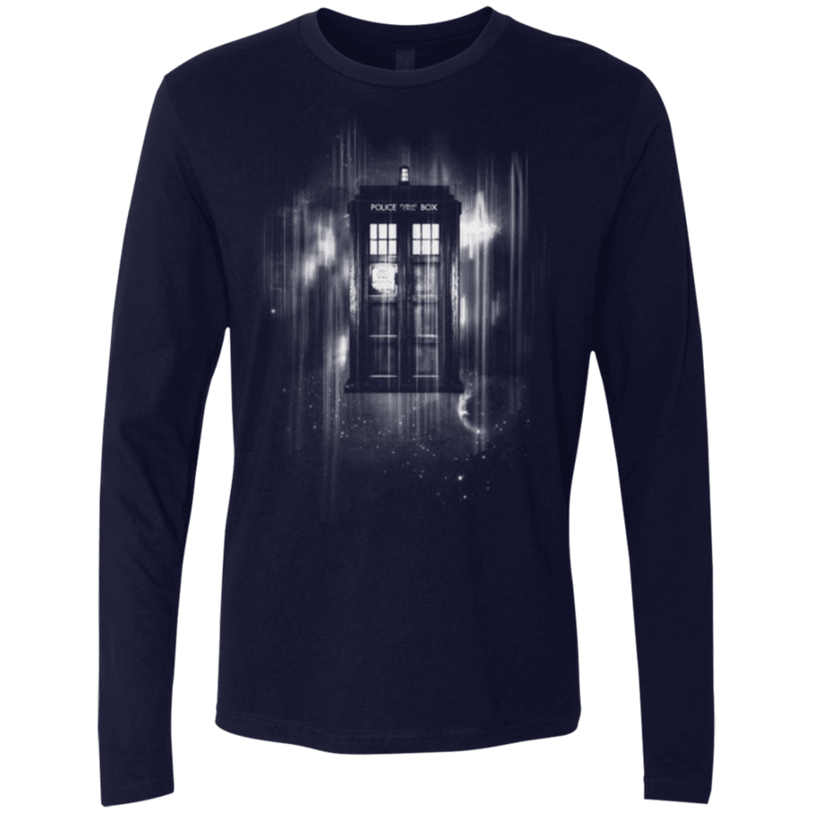 T-Shirts Midnight Navy / Small Time blur Men's Premium Long Sleeve