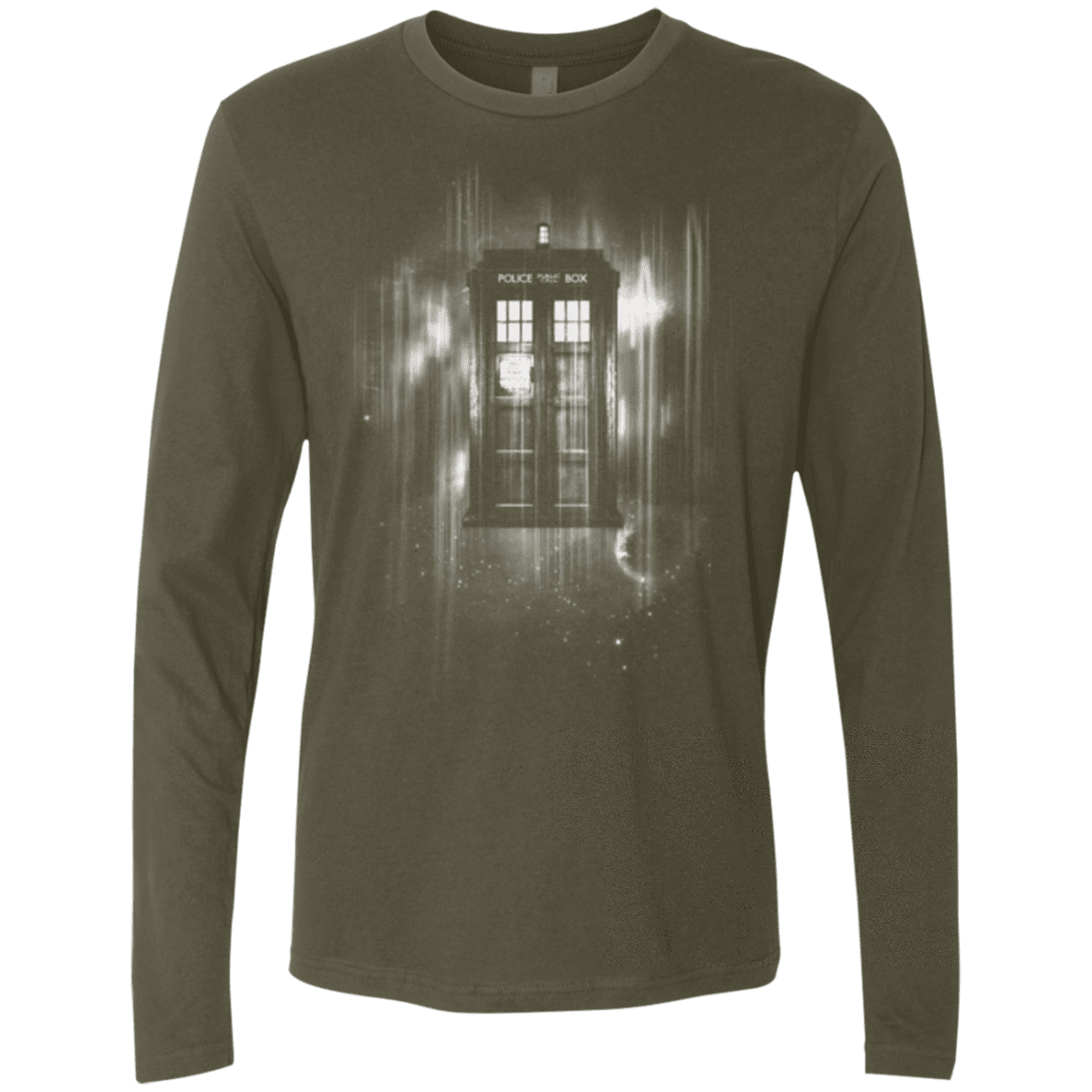 T-Shirts Military Green / Small Time blur Men's Premium Long Sleeve