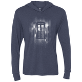 T-Shirts Vintage Navy / X-Small Time blur Triblend Long Sleeve Hoodie Tee