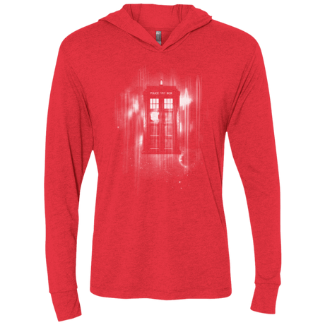 T-Shirts Vintage Red / X-Small Time blur Triblend Long Sleeve Hoodie Tee