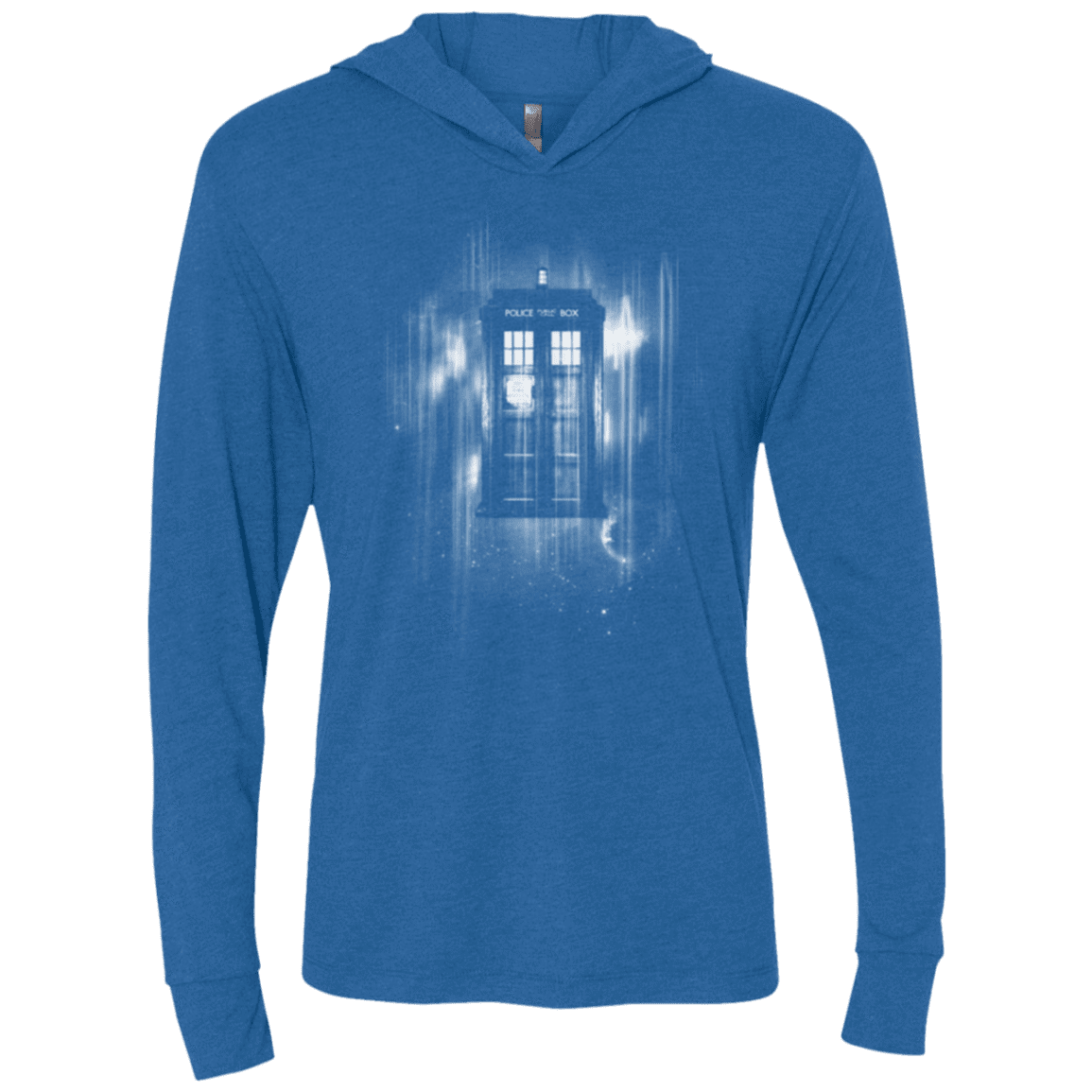 T-Shirts Vintage Royal / X-Small Time blur Triblend Long Sleeve Hoodie Tee