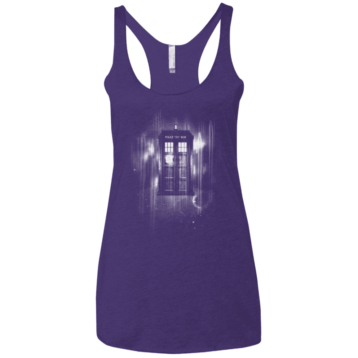 T-Shirts Purple / X-Small Time blur Women's Triblend Racerback Tank