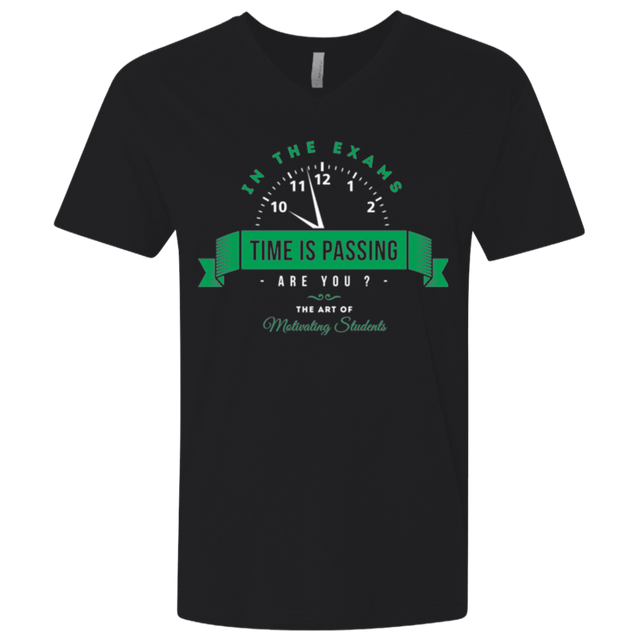 T-Shirts Black / X-Small Time Is Passing Men's Premium V-Neck