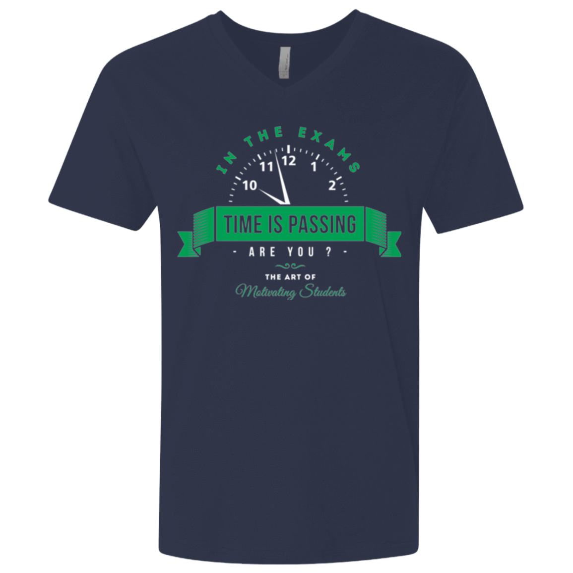 T-Shirts Midnight Navy / X-Small Time Is Passing Men's Premium V-Neck