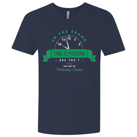 T-Shirts Midnight Navy / X-Small Time Is Passing Men's Premium V-Neck