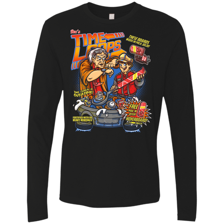 T-Shirts Black / S Time Loops Men's Premium Long Sleeve