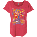 T-Shirts Vintage Red / X-Small Time Loops Triblend Dolman Sleeve