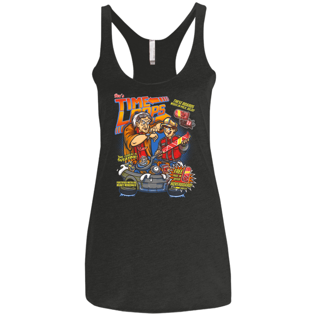 T-Shirts Vintage Black / X-Small Time Loops Women's Triblend Racerback Tank