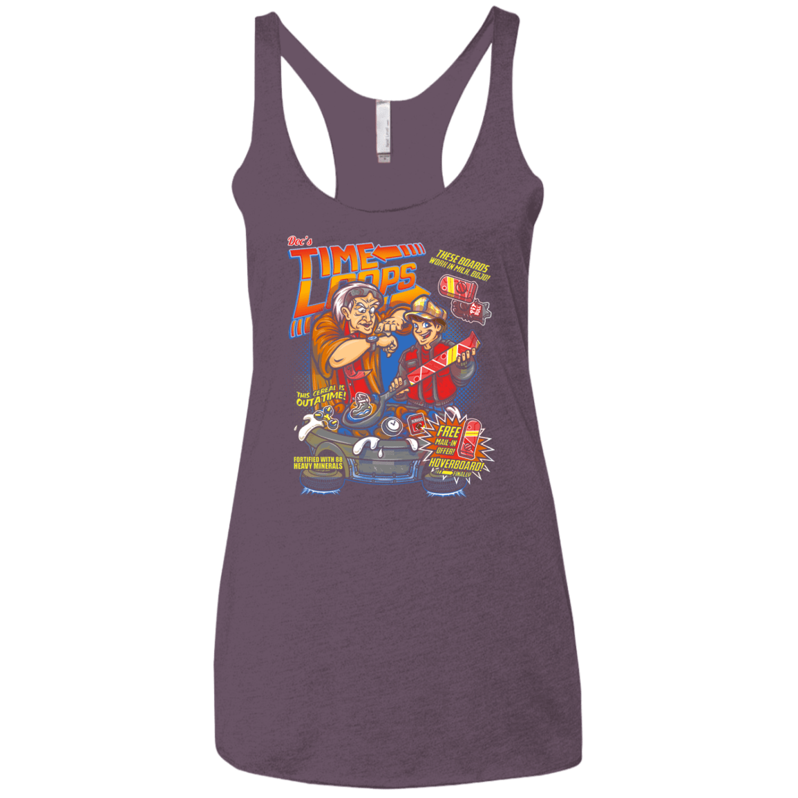 T-Shirts Vintage Purple / X-Small Time Loops Women's Triblend Racerback Tank