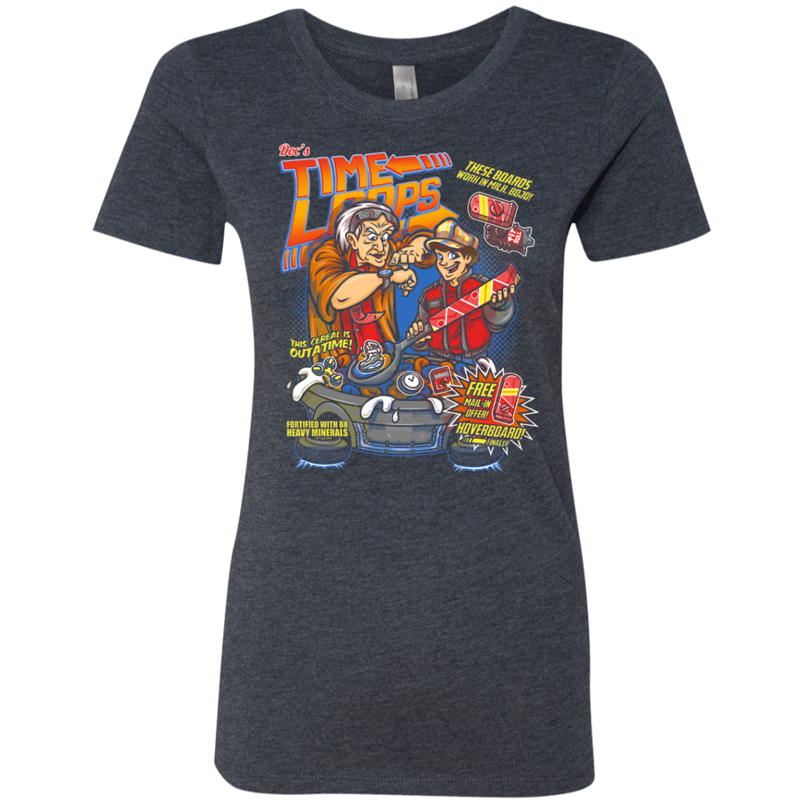 T-Shirts Vintage Navy / S Time Loops Women's Triblend T-Shirt