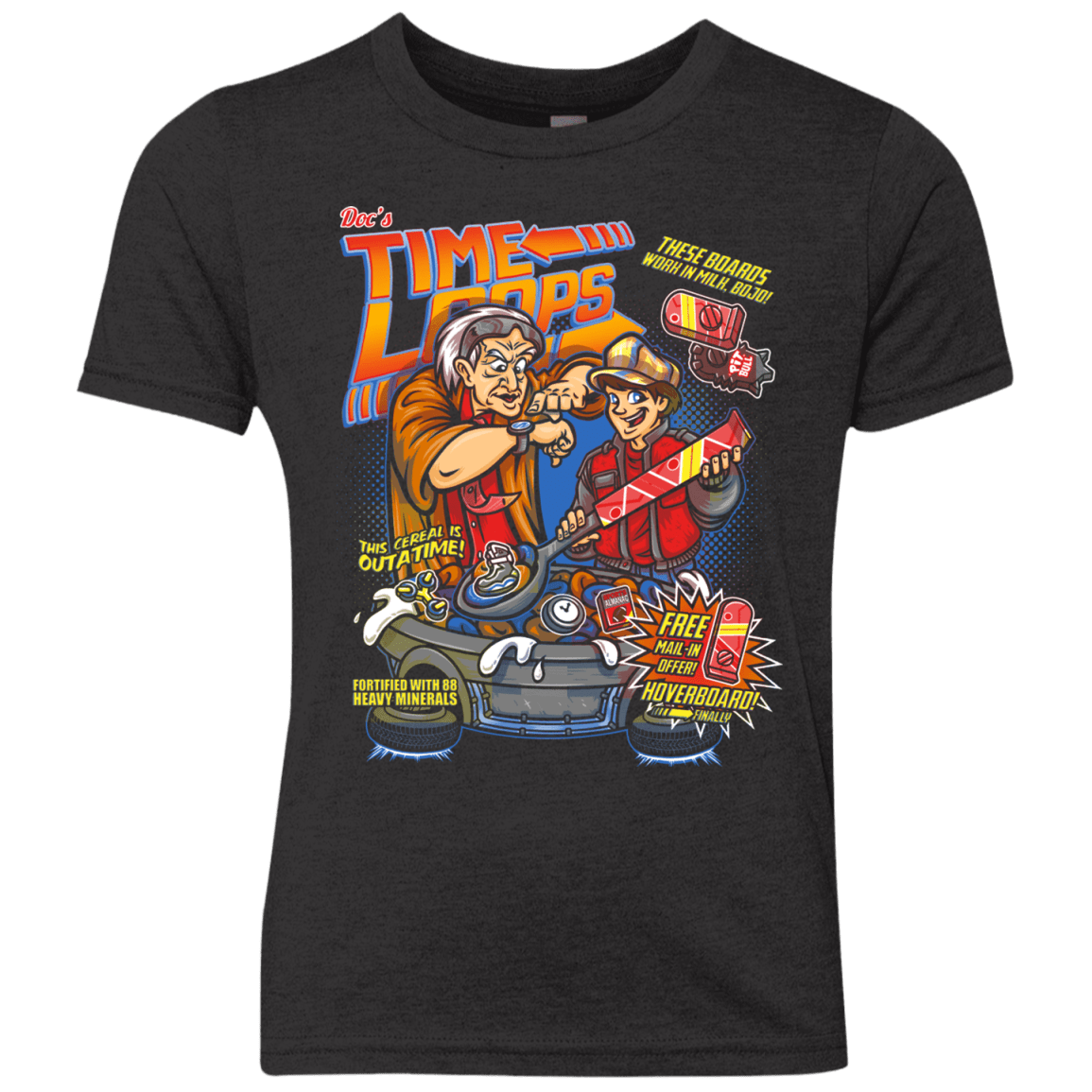 T-Shirts Vintage Black / YXS Time Loops Youth Triblend T-Shirt