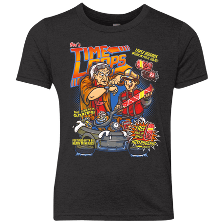 T-Shirts Vintage Black / YXS Time Loops Youth Triblend T-Shirt