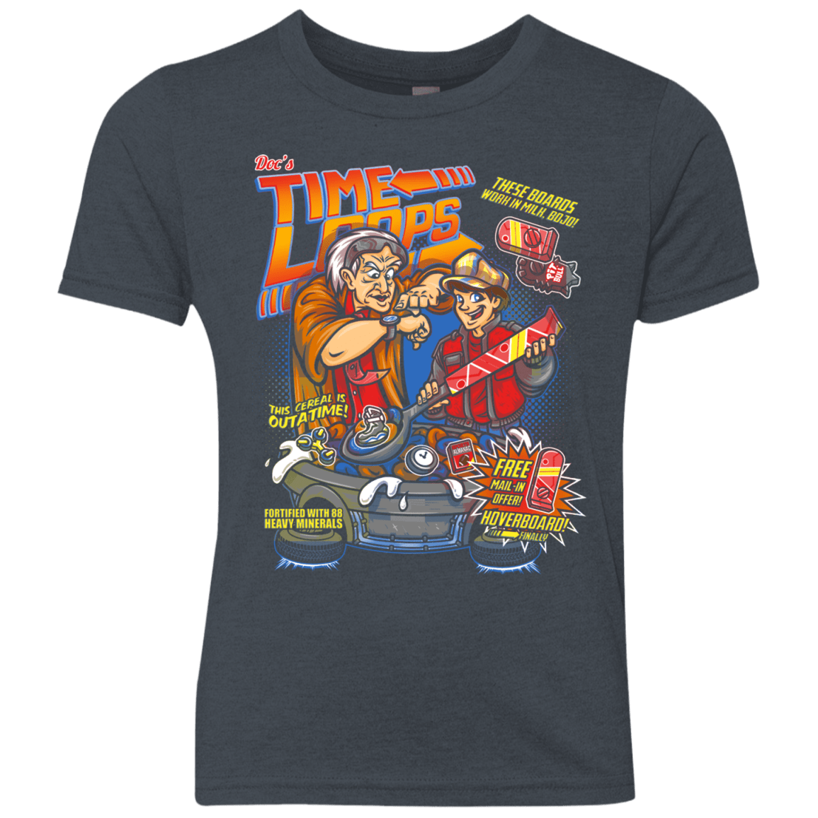 T-Shirts Vintage Navy / YXS Time Loops Youth Triblend T-Shirt