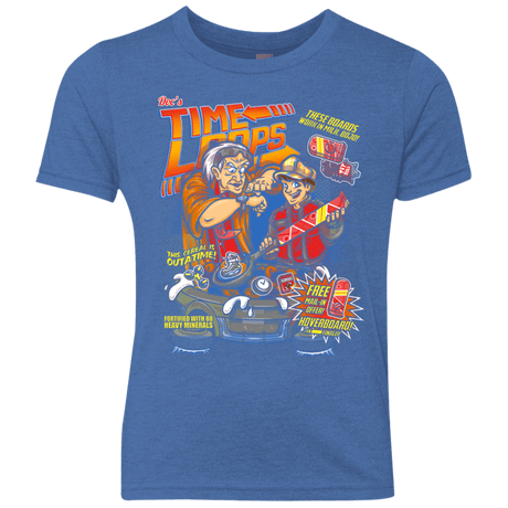T-Shirts Vintage Royal / YXS Time Loops Youth Triblend T-Shirt