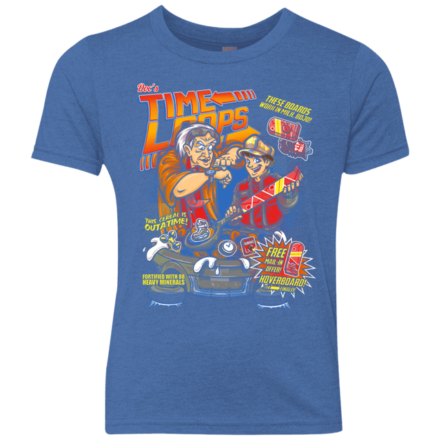 T-Shirts Vintage Royal / YXS Time Loops Youth Triblend T-Shirt